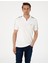 Erkek Haki Kol Detaylı Slim Fit Polo Yaka Tişört 50307520-VR027 1