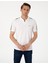 Erkek Haki Kol Detaylı Slim Fit Polo Yaka Tişört 50307520-VR027 3