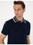 Erkek Lacivert Slim Fit Polo Yaka Tişört 50310203-VR033 2