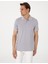 Erkek Açık Gri Slim Fit Polo Yaka Tişört 50310203-VR001 3
