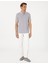 Erkek Açık Gri Slim Fit Polo Yaka Tişört 50310203-VR001 4
