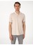 Erkek Bej Slim Fit Polo Yaka Tişört 50310203-VR011 3