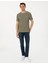 Erkek Haki Slim Fit Tişört 50306802-VR027 4