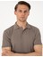 Erkek Koyu Vizon Slim Fit Polo Yaka Tişört 50310233-VR241 2