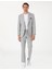 Erkek Gri Slim Fit Çizgili Takım Elbise 50302435-VR024 1