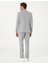 Erkek Gri Slim Fit Çizgili Takım Elbise 50302435-VR024 5