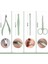 Profesyonel 18'li Manikür&pedikür Yüz Bakım Seti & Manicure Set & Su Yeşili Renk 3