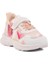 Beyaz-Pudra Hafif Esnek Çocuk Spor Ayakkabı Ruffon 2340 F 1