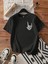 Baskılı T-Shirt - Siyah 3