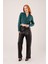 Saten Crop Model Yeşil Gömlek 2