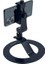 Masaüstü Telefon Tutucu Stand (Siyah Metal+Plastik Tutucu+ Hareketli Başlık) 2