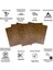 Kendinden Yapışkanlı 3D Kabartmalı Altın Meşe Solo Desen Pvc Duvar Panel 41X41 Cm/ 6 Adet /1 M² 2