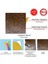 Kendinden Yapışkanlı 3D Kabartmalı Pvc Teak Solo Desen 41x41 cm/ 6 Adet /1 m² 3