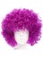 Koyu Mor Renk Violet Afro Bonus Saç Peruk 1