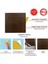 Kendinden Yapışkanlı 3D Kabartmalı Pvc Duvar Paneli Teak Kılçık Desen 41x41 Cm/ 6 Adet /1 M² 3