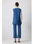 Gold Düğmeli Denim Tunik 4