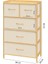 Bambu 5 Çekmeceli Dolap Organizer Çok Amaçlı Düzenleyici Şifonyer DB-0013 5