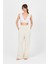 Natural Bel Lastikli Müslin Keten Bol Paça Pantolon 4719A 1