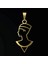 8 Ayar Altın Kolye Ucu Nefertiti GM4355 1 gr 1