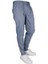 Erkek Beli Lastikli Bağcıklı Slim Fit Düz Paça Jogger Pantolon 0404-MAVİ 2