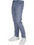 Erkek Beli Lastikli Bağcıklı Slim Fit Düz Paça Jogger Pantolon 0404-MAVİ 3