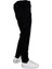 Erkek Beli Lastikli Bağcıklı Slim Fit Düz Paça Jogger Pantolon 0300-SİYAH 2