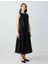 Siyah Rahat Kesim Normal Bel Uzun Keten Etek 3