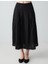 Siyah Rahat Kesim Normal Bel Uzun Keten Etek 4