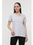 Kadın 3'lü Basic Regular Fit V Yaka Arkası Uzun Tişört Seti 2
