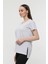 Kadın 3'lü Basic Regular Fit V Yaka Arkası Uzun Tişört Seti 3