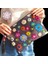 4152 El Yapımı Etnik Papatya Desenli Boncuk İşlemeli - Siyah Püsküllü Clutch Çanta 1