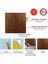 Kendinden Yapışkanlı 3D Kabartmalı Pvc Duvar Paneli Altın Meşe Salon Desen 41x41 Cm/ 6 Adet /1 M² 3