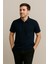 Erkek Lacivert Polo Yaka Tişört – Slim Fit, Şık ve Rahat Tasarım 1