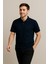 Erkek Lacivert Polo Yaka Tişört – Slim Fit, Şık ve Rahat Tasarım 2