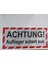 Almanca Reflektör Achtung Etiket 2