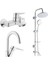 Solid S Banyo Bataryası + Kuğu Lavabo Bataryası + Duxxa Bolero Duş Sistemi 1