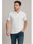 Erkek Beyaz Basic Polo Yaka Tişört - Rahat ve Şık Stil 2