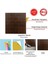 Kendinden Yapışkanlı 3D Duvar Paneli Teak Metro Desen 41x41 Cm/ 6 Adet /1 M² 3