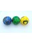 Yumuşak 75 mm Hafif Sünger Renkli Futbol Topu Üçlü Paket 4