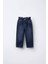 Kız Çocuk Kalp Cepli Denim Kot Pantolon Mavi 1