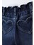 Kız Çocuk Kalp Cepli Denim Kot Pantolon Mavi 3