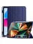 Mi Pad 7/7 Pro 11.2 Inç Uyumlu Kılıf Kalem Bölmeli Üçgen Katlanır Standlı Yumuşak Ön Arka Kapaklı Silikon 1