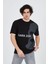 Erkek Baskılı T-Shirt - Siyah 1