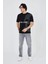 Erkek Baskılı T-Shirt - Siyah 3