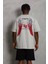 Oversize Baskılı Bisiklet Yaka T-Shirt - Gri 3