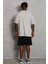Oversize Düz Bisiklet Yaka T-Shirt - Gri 1