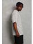 Oversize Düz Bisiklet Yaka T-Shirt - Gri 2
