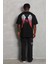 Oversize Baskılı Bisiklet Yaka T-Shirt - Siyah 2
