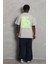 Oversize Baskılı Bisiklet Yaka T-Shirt - Gri 4
