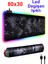 3126 Rgb Oyuncu Mousepad Rgb Gaming Oyuncu Mouse Pad Kaymaz Taban 80 x 30 Dünya Desenli 1